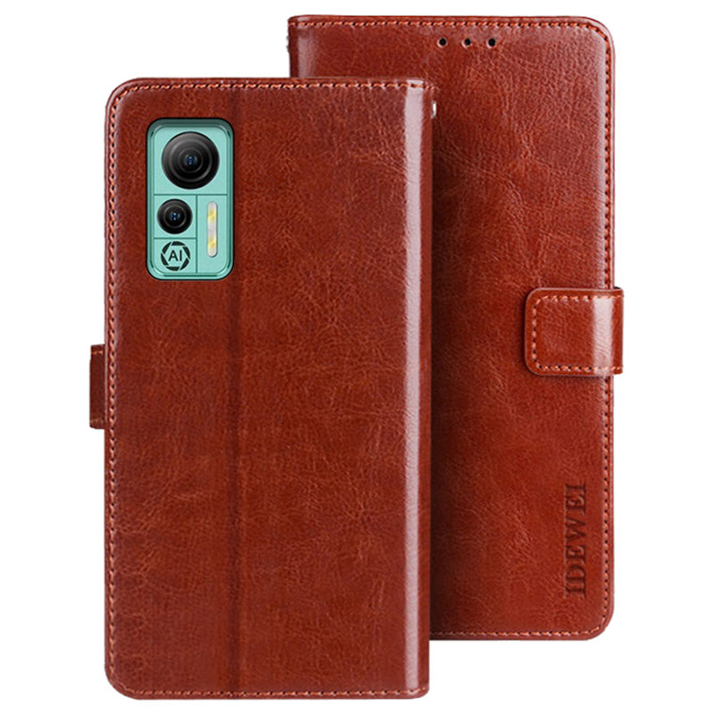 IDEWEI For Ulefone Note 14 Crazy Horse Texture PU Leather Phone Case Stand Wallet Full Protection Inner TPU Cover IDEWEI For Ulefone Note 14 Crazy Horse Texture PU Leather Phone Case Stand Wallet Full Protection Inner TPU Cover